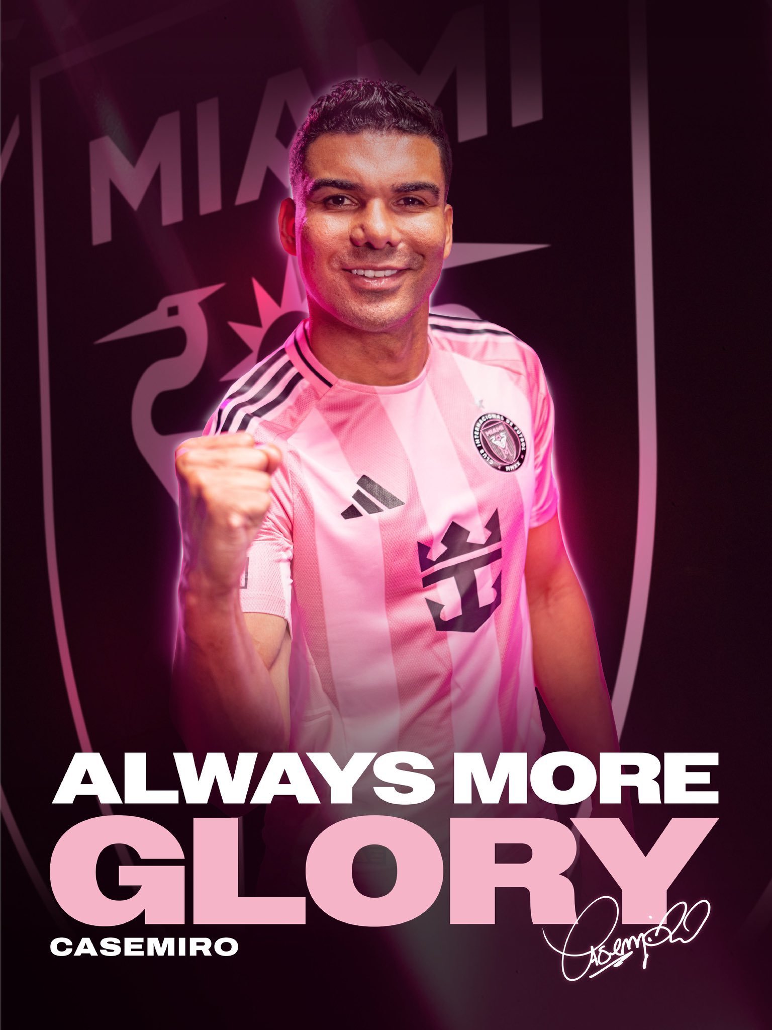Inter Miami anuncia oficialmente a contratação de Casemiro.