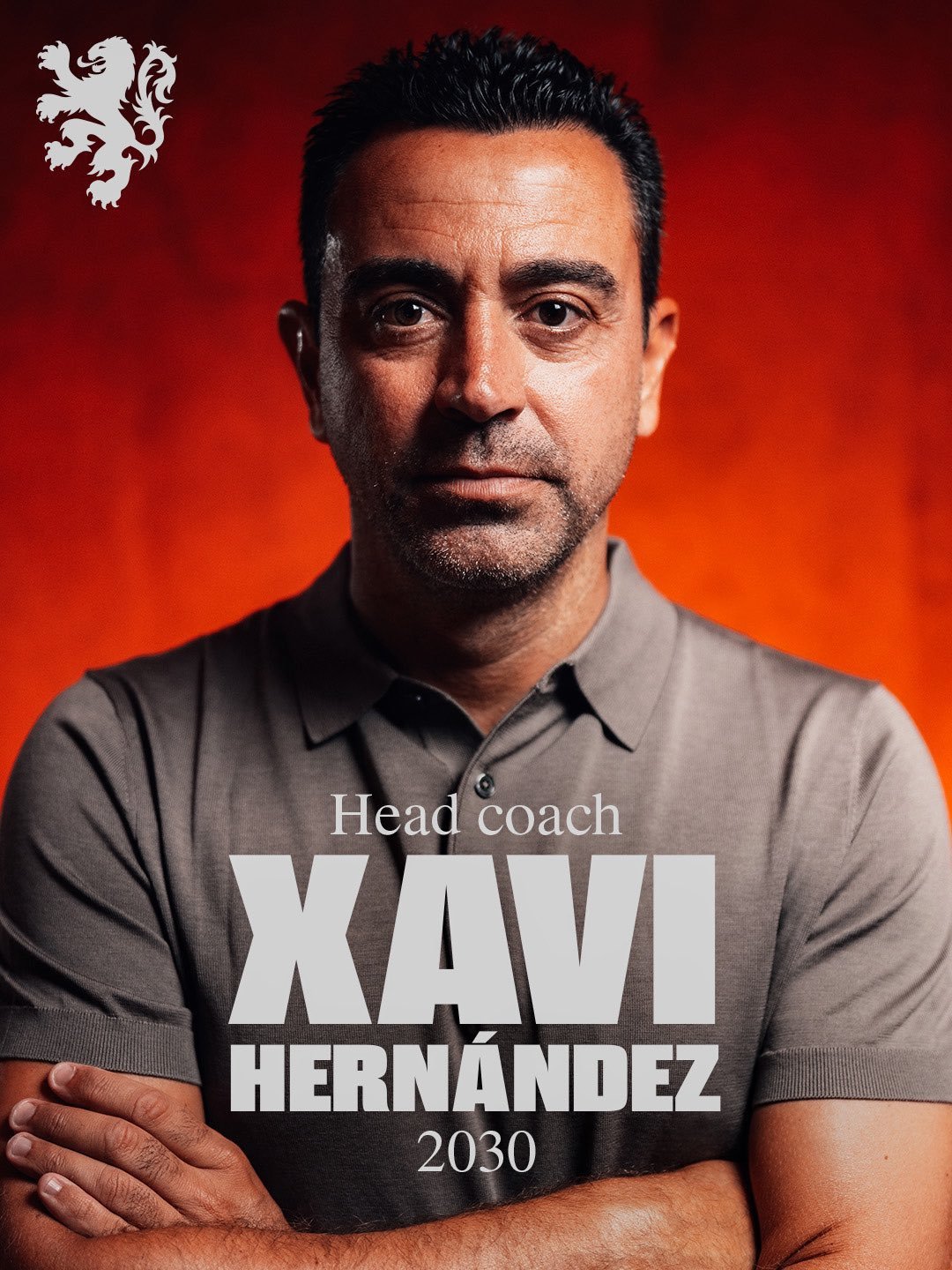 Xavi é anunciado como novo técnico da Holanda.