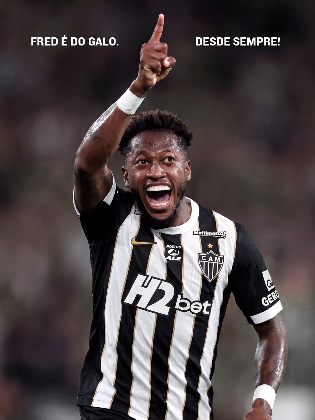 Atlético-MG anuncia a contratação de Fred.